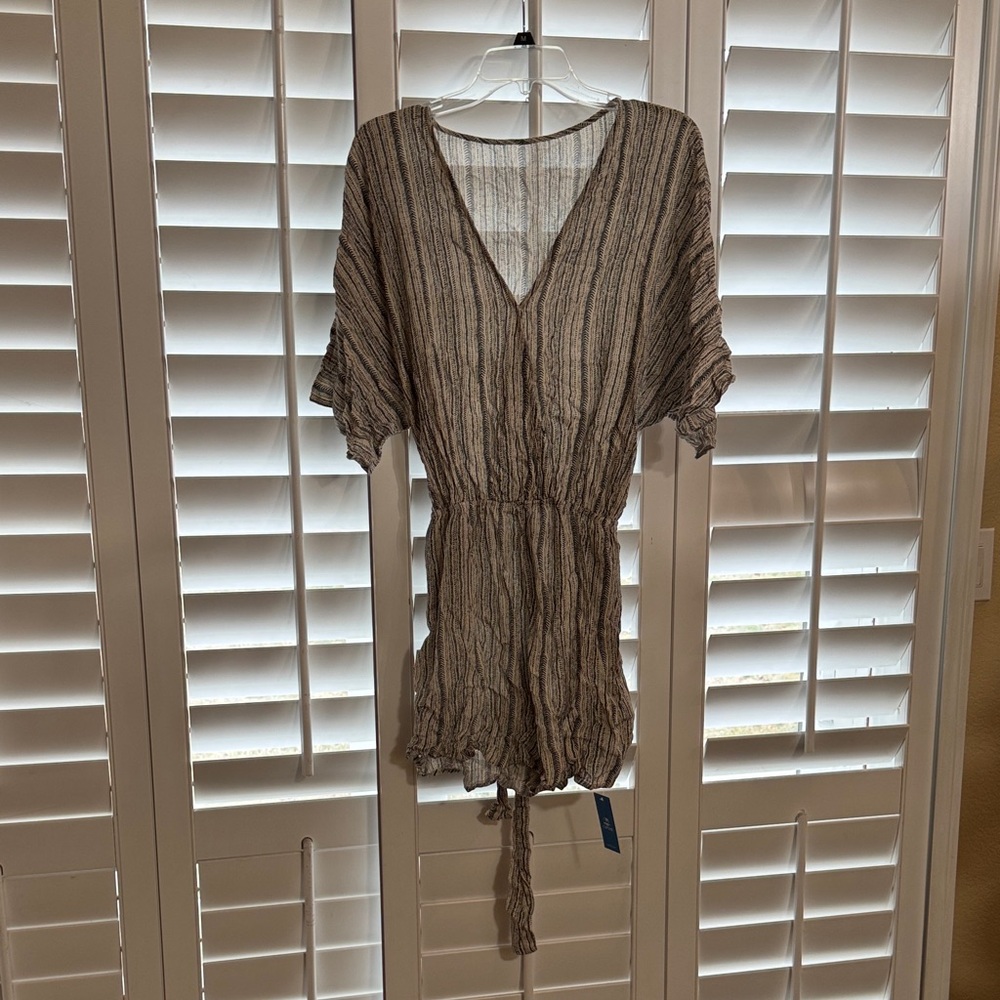 Cupshe, Large, Striped V-Neck Romper